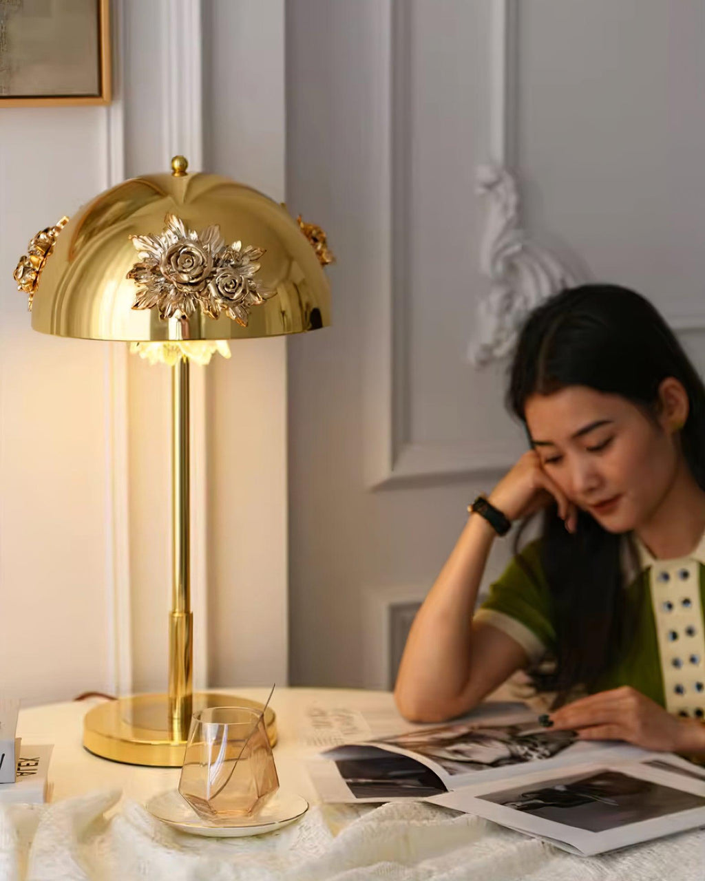 Meni USB-Powered Table Lamp by Tavilume - crystal medium table lamp, view 26