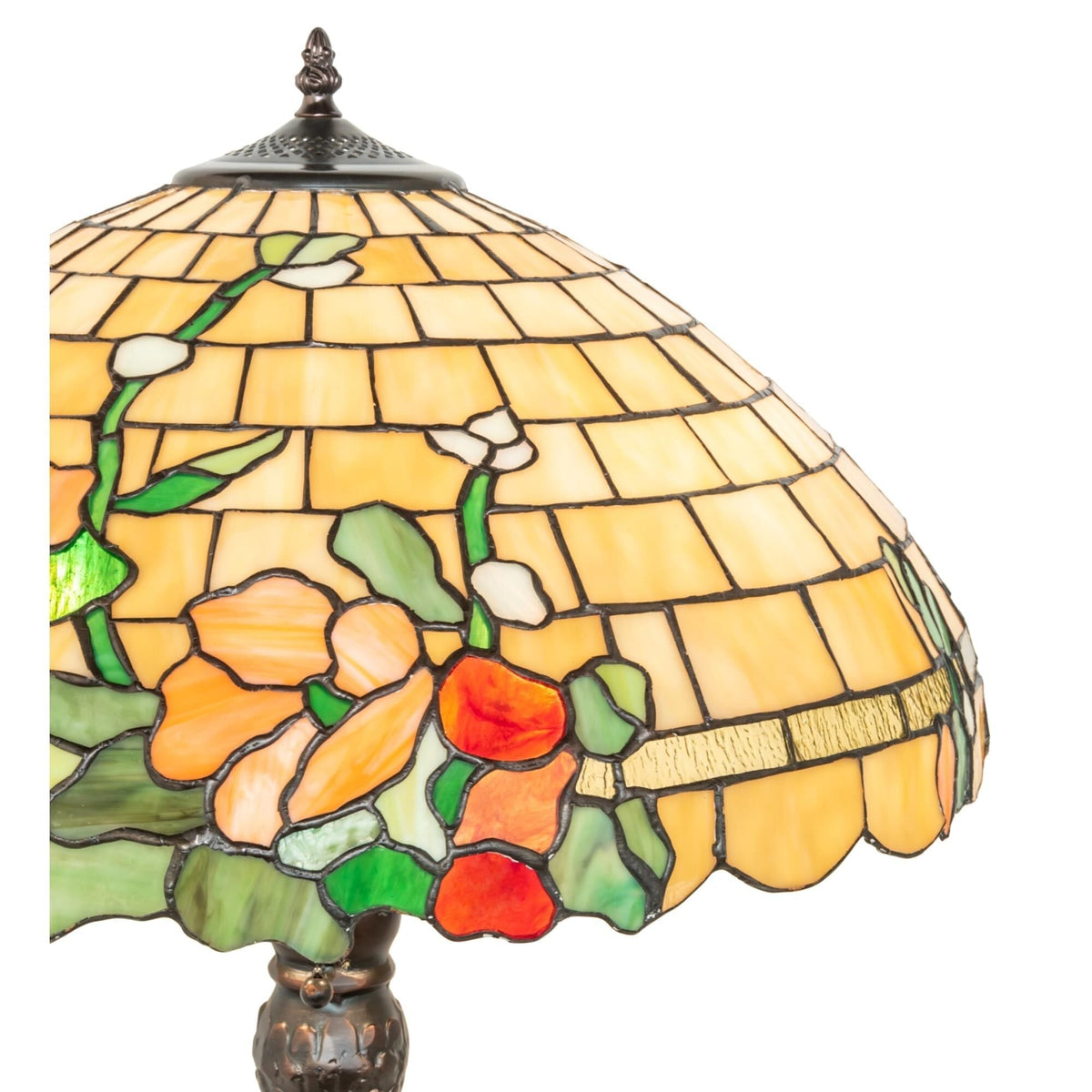 Duffner And Kimberly Hollyhock 31 Inch Table Lamp by Tavilume - glass large table lamp, view 5