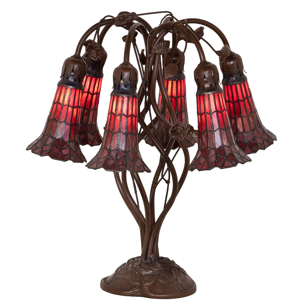 Stained Glass Pond Lily 18 Inch Table Lamp by Tavilume - glass medium table lamp, view 1