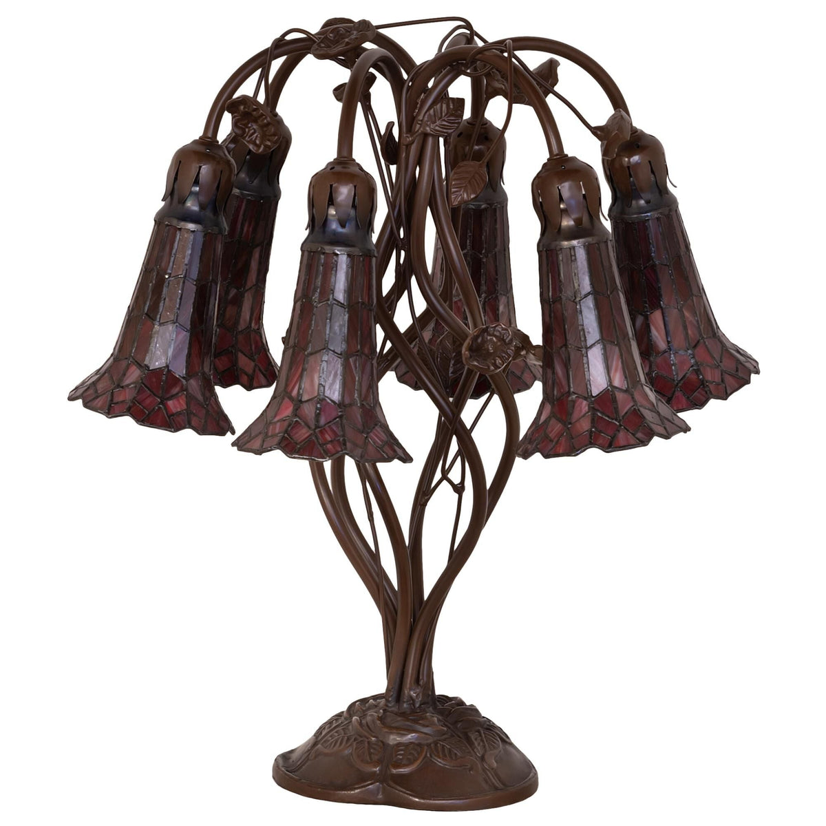 Stained Glass Pond Lily 18 Inch Table Lamp by Tavilume - glass medium table lamp, view 2