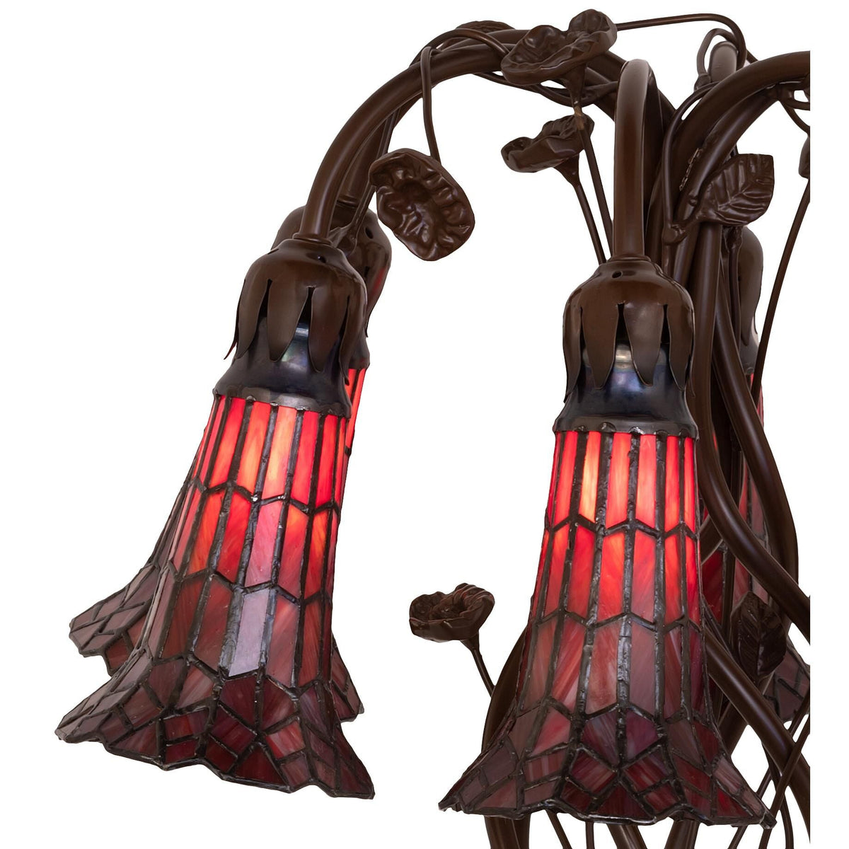 Stained Glass Pond Lily 18 Inch Table Lamp by Tavilume - glass medium table lamp, view 5