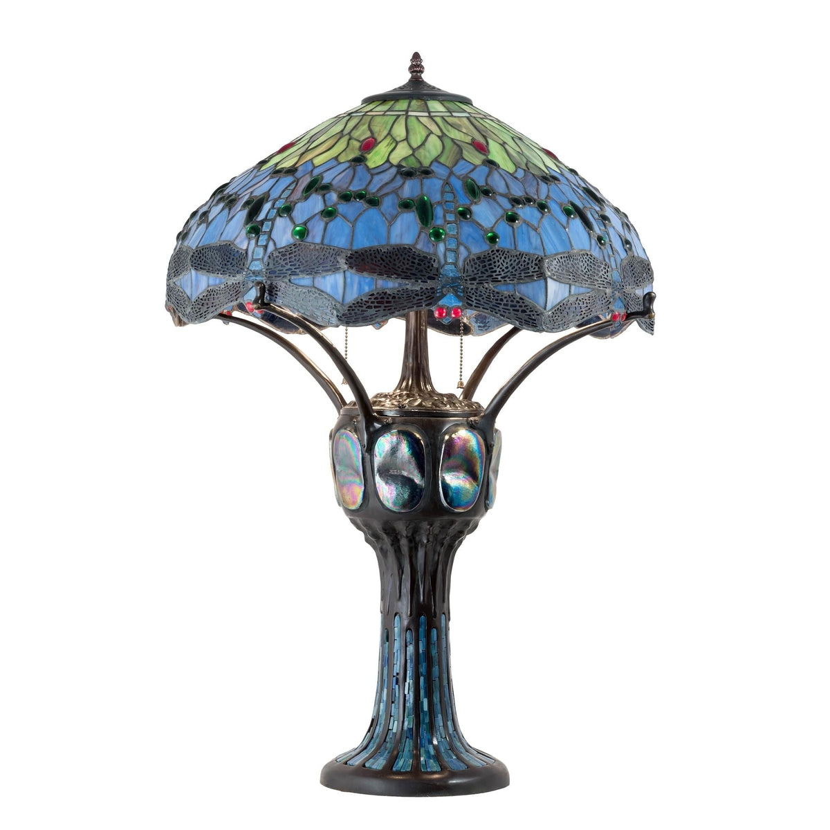 Hanginghead Dragonfly 33 Inch Table Lamp by Tavilume - glass large table lamp, view 1