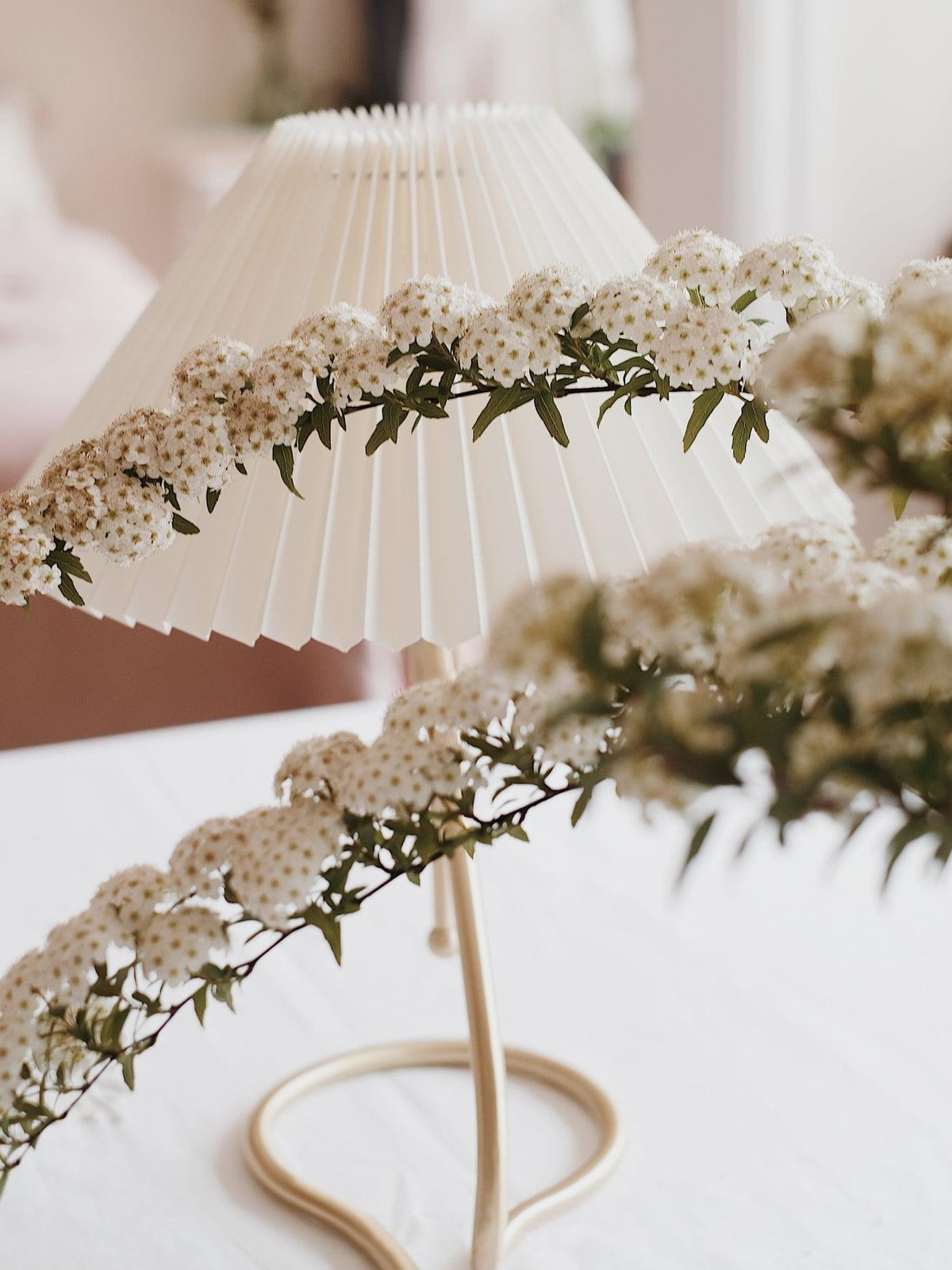 Levitate Pleated Table Lamp by Tavilume - fabric medium table lamp, view 8