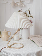 Levitate Pleated Table Lamp by Tavilume - fabric medium table lamp, view 10