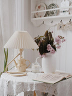 Levitate Pleated Table Lamp by Tavilume - fabric medium table lamp, view 11