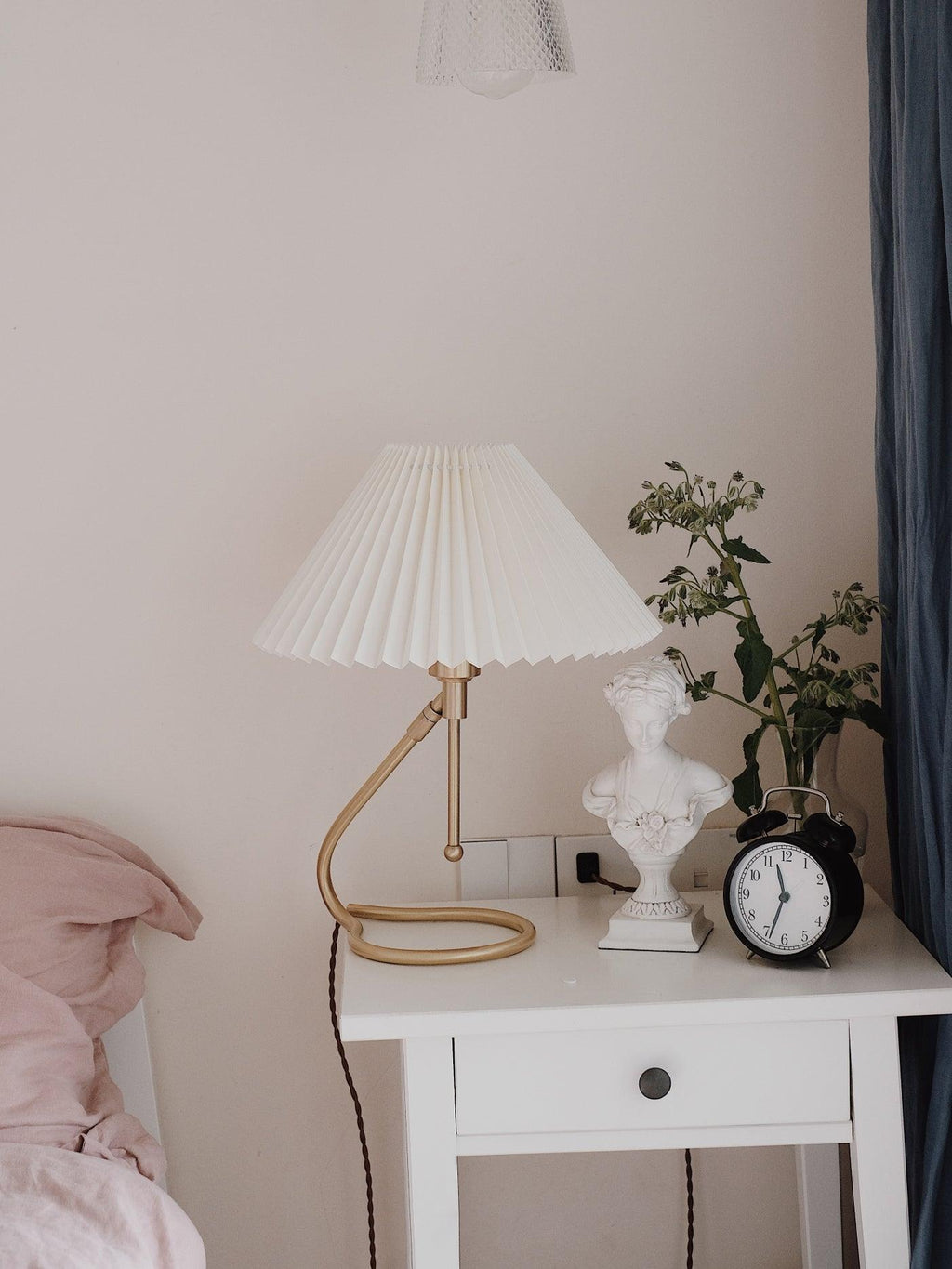 Levitate Pleated Table Lamp by Tavilume - fabric medium table lamp, view 14