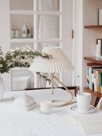 Levitate Pleated Table Lamp by Tavilume - fabric medium table lamp, view 16