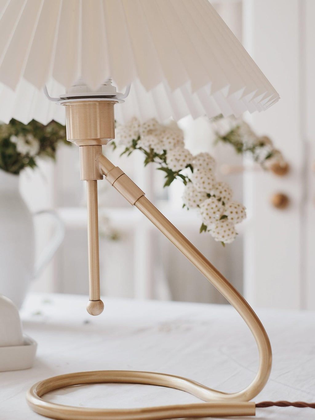 Levitate Pleated Table Lamp by Tavilume - fabric medium table lamp, view 17