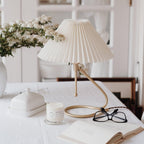 Levitate Pleated Table Lamp by Tavilume - fabric medium table lamp, view 5