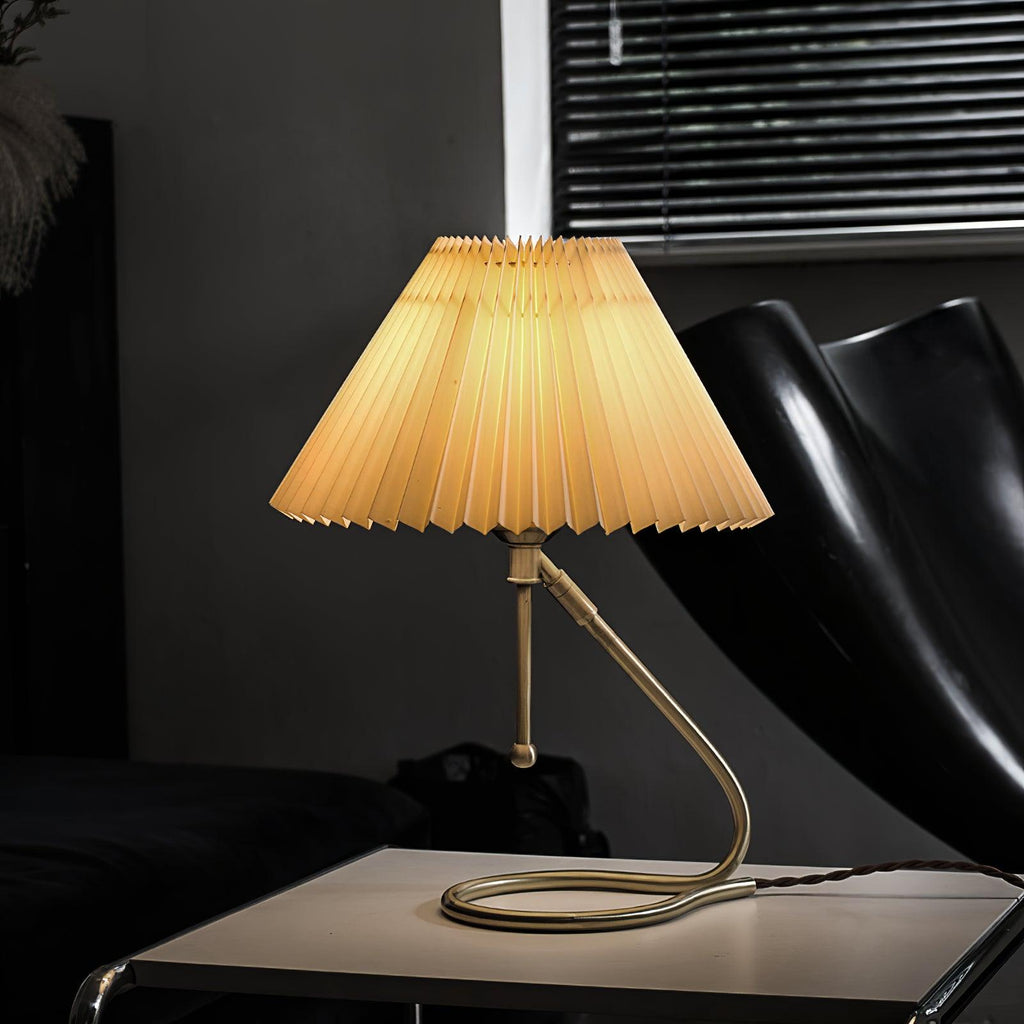 Levitate Pleated Table Lamp by Tavilume - fabric medium table lamp, view 2