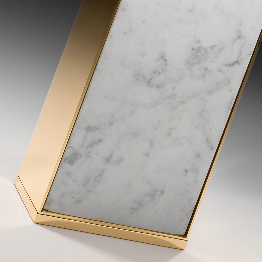 Contemporary Marble Designer Gold Table Lamp by Tavilume - marble medium table lamp, view 2