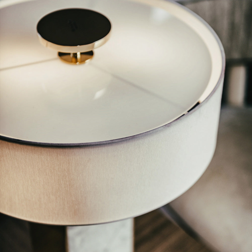 Contemporary Marble Designer Gold Table Lamp by Tavilume - marble medium table lamp, view 4