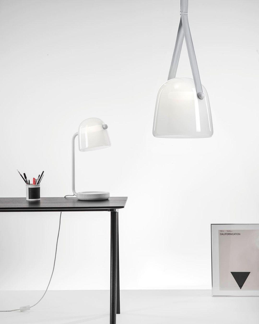 Penumbra Table Lamp by Tavilume - glass medium table lamp, view 16