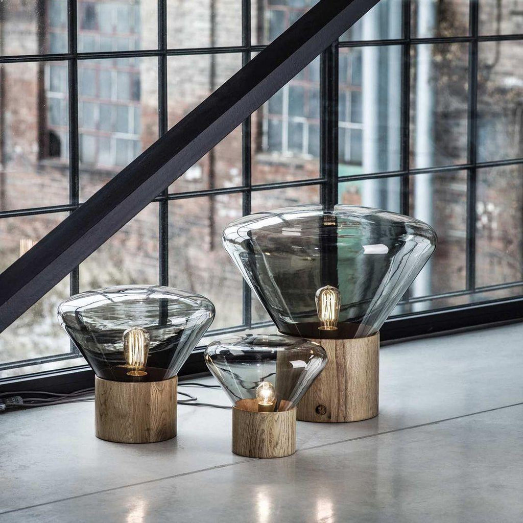 Bois Table Lamp by Tavilume - glass medium table lamp, view 13