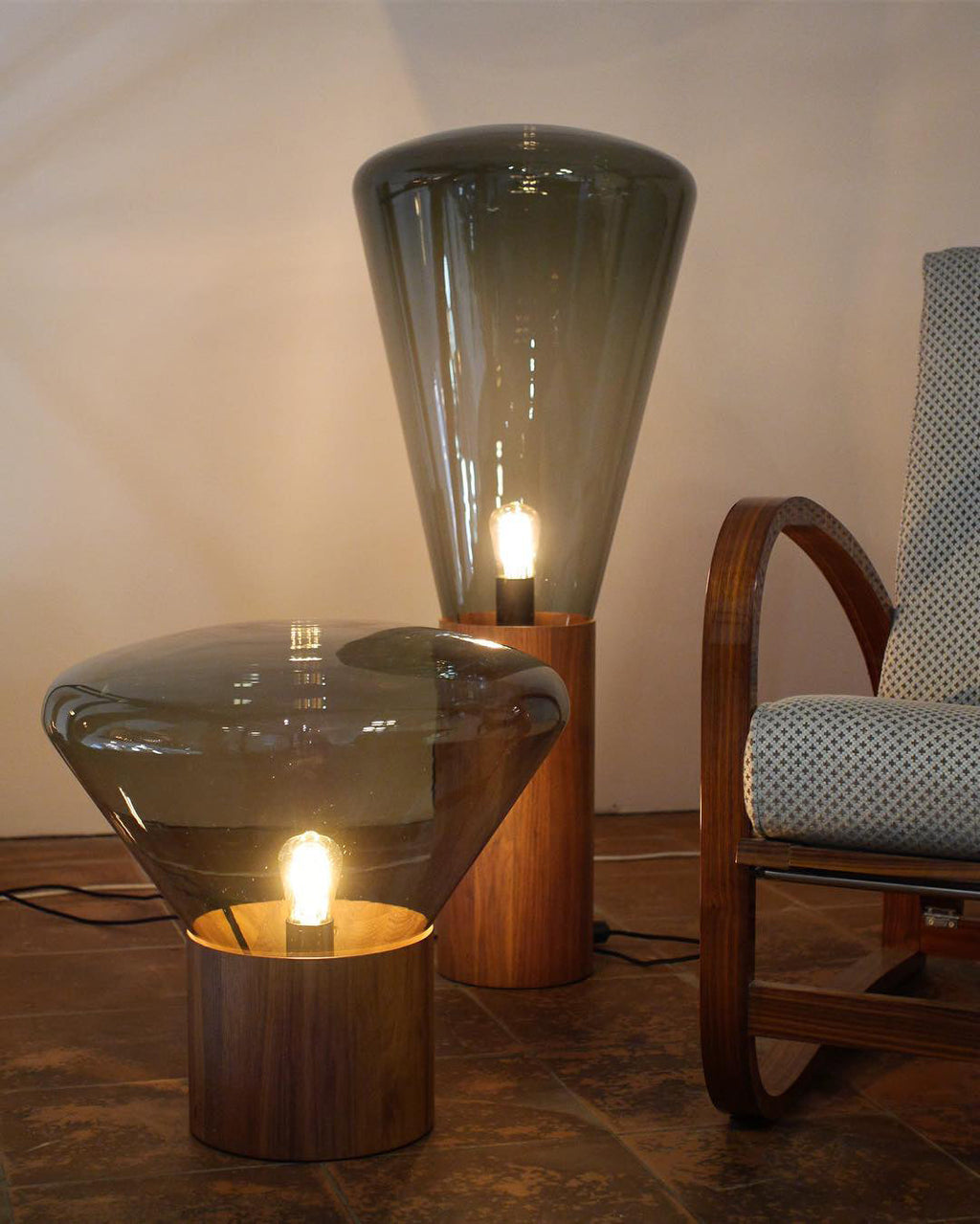 Bois Table Lamp by Tavilume - glass medium table lamp, view 36