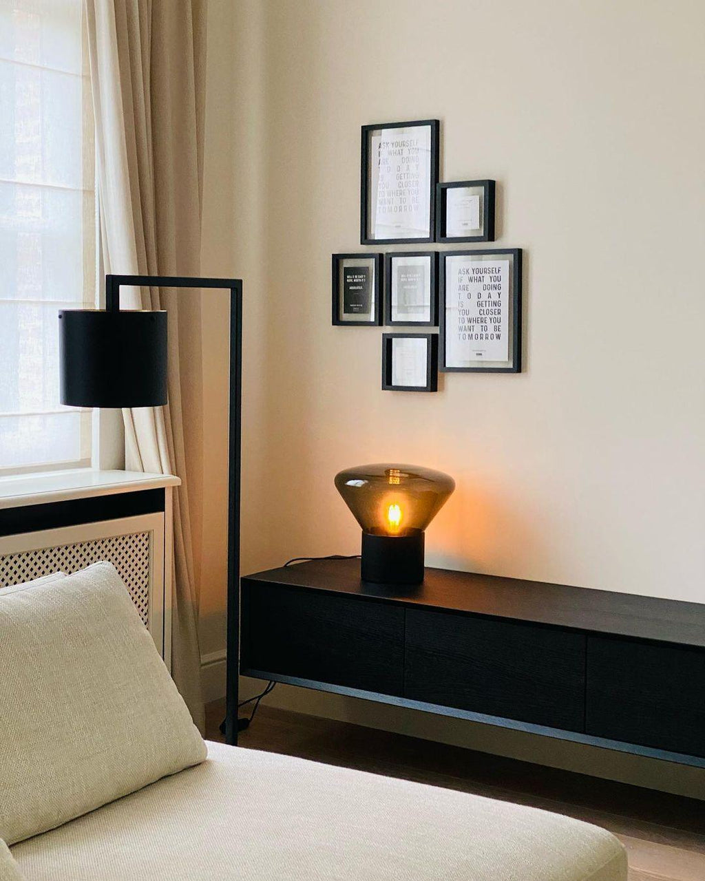 Bois Table Lamp by Tavilume - glass medium table lamp, view 10