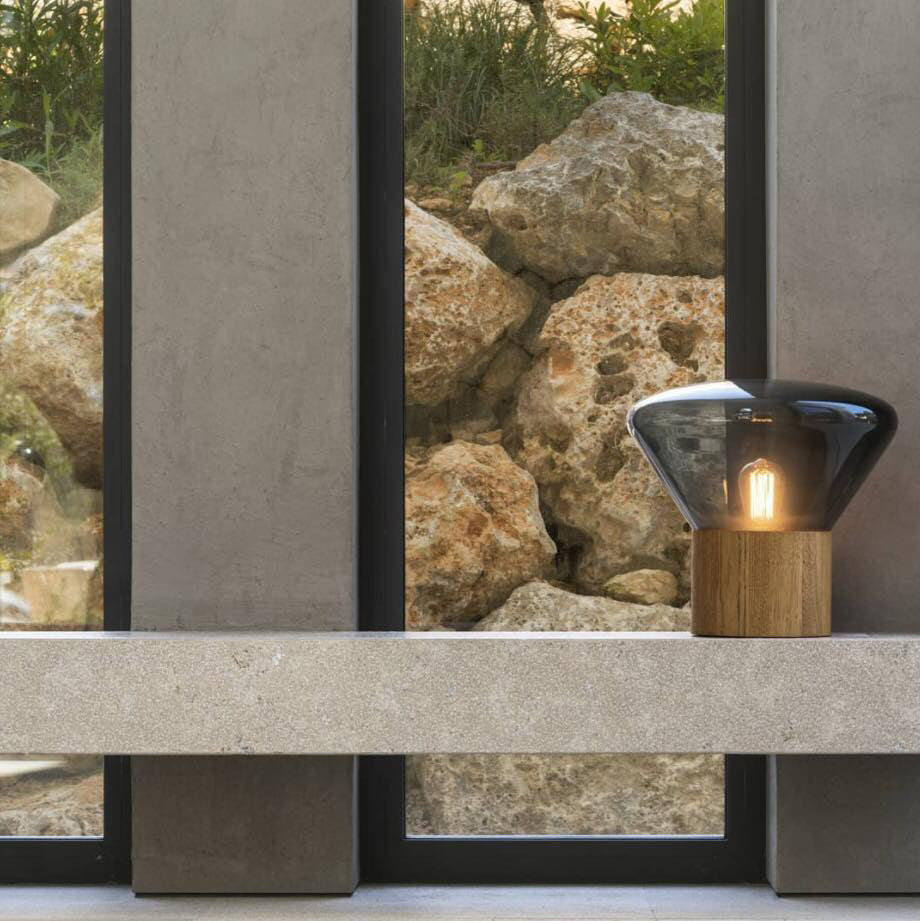 Bois Table Lamp by Tavilume - glass medium table lamp, view 39