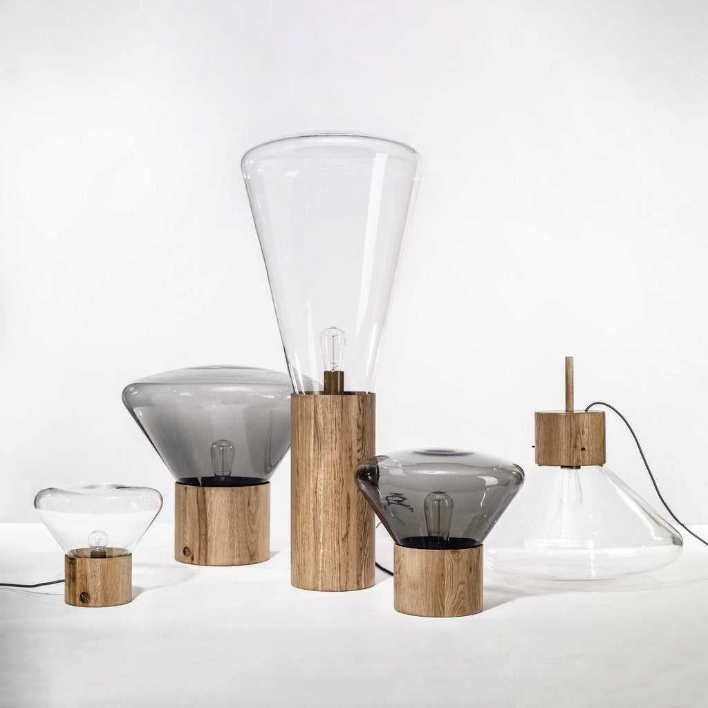 Bois Table Lamp by Tavilume - glass medium table lamp, view 33