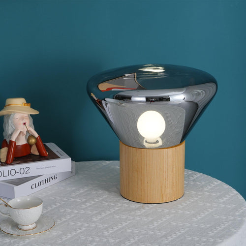 Bois Table Lamp by Tavilume - glass medium table lamp, view 2