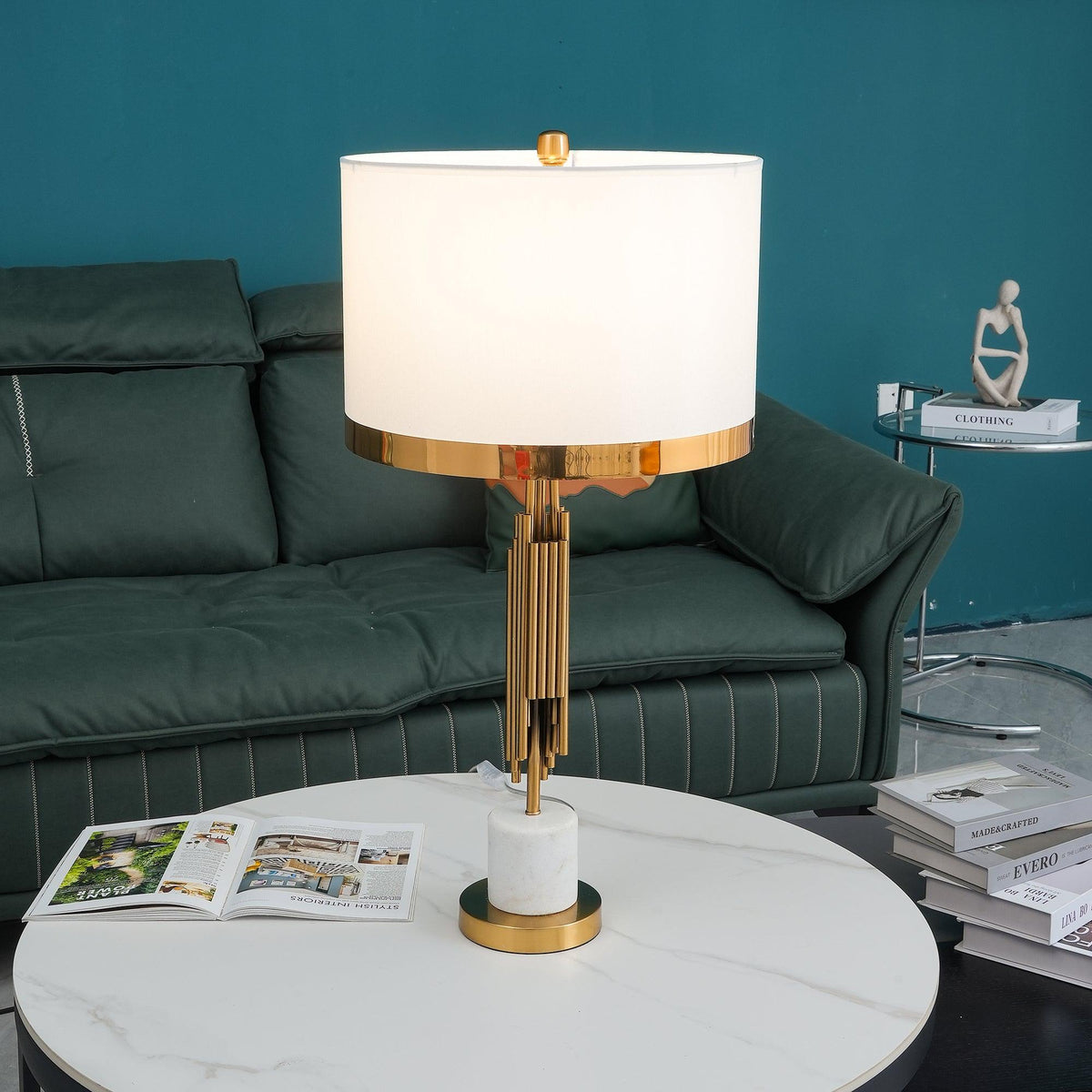 Myrano Table Lamp by Tavilume - marble large table lamp, view 3