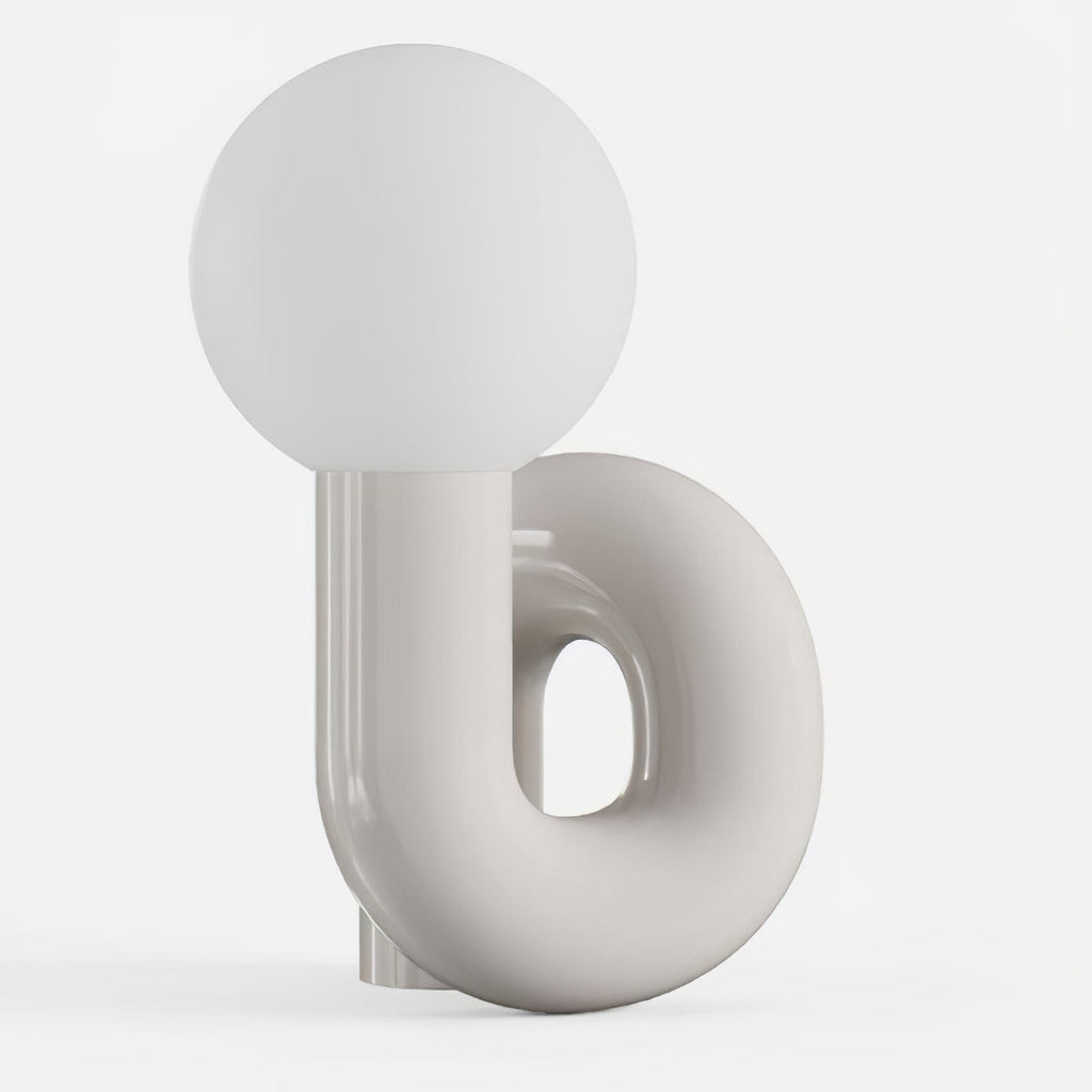Playful N Shape Table Lamp by Tavilume - glass medium table lamp, view 32