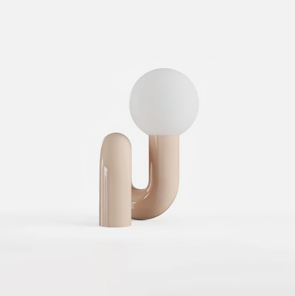 Playful N Shape Table Lamp by Tavilume - glass medium table lamp, view 9