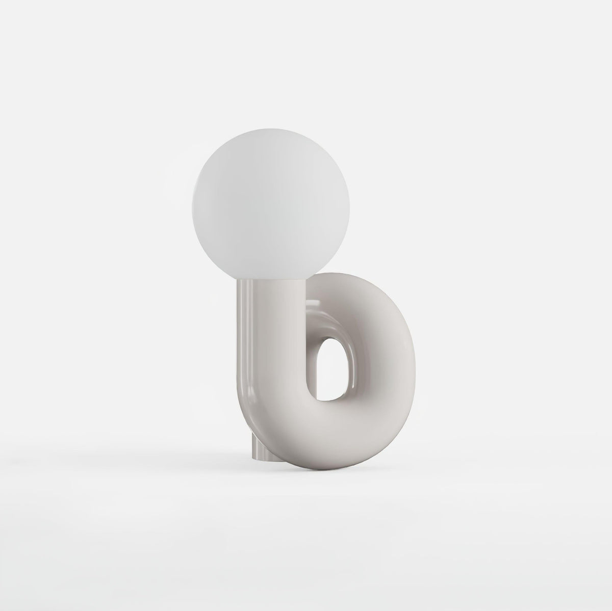 Playful N Shape Table Lamp by Tavilume - glass medium table lamp, view 10