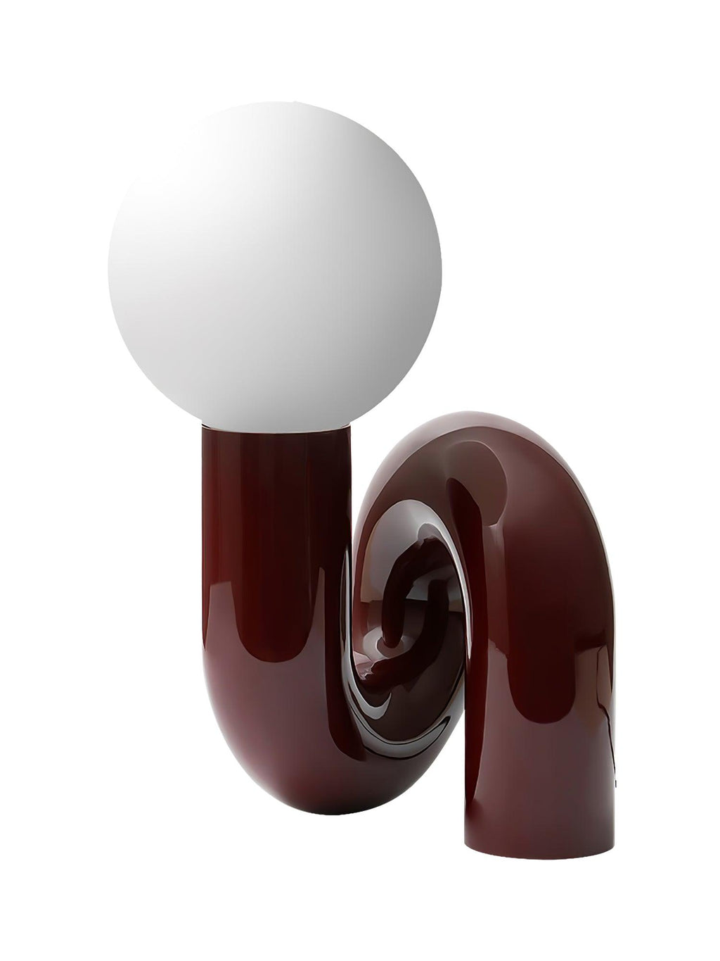 Playful N Shape Table Lamp by Tavilume - glass medium table lamp, view 7