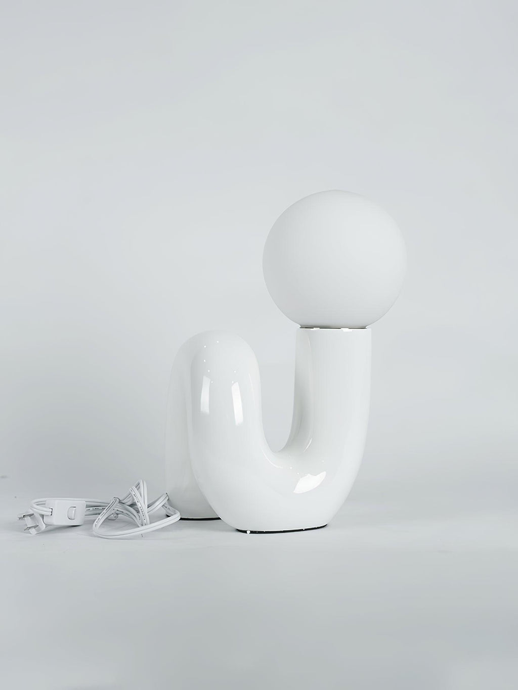 Playful N Shape Table Lamp by Tavilume - glass medium table lamp, view 3