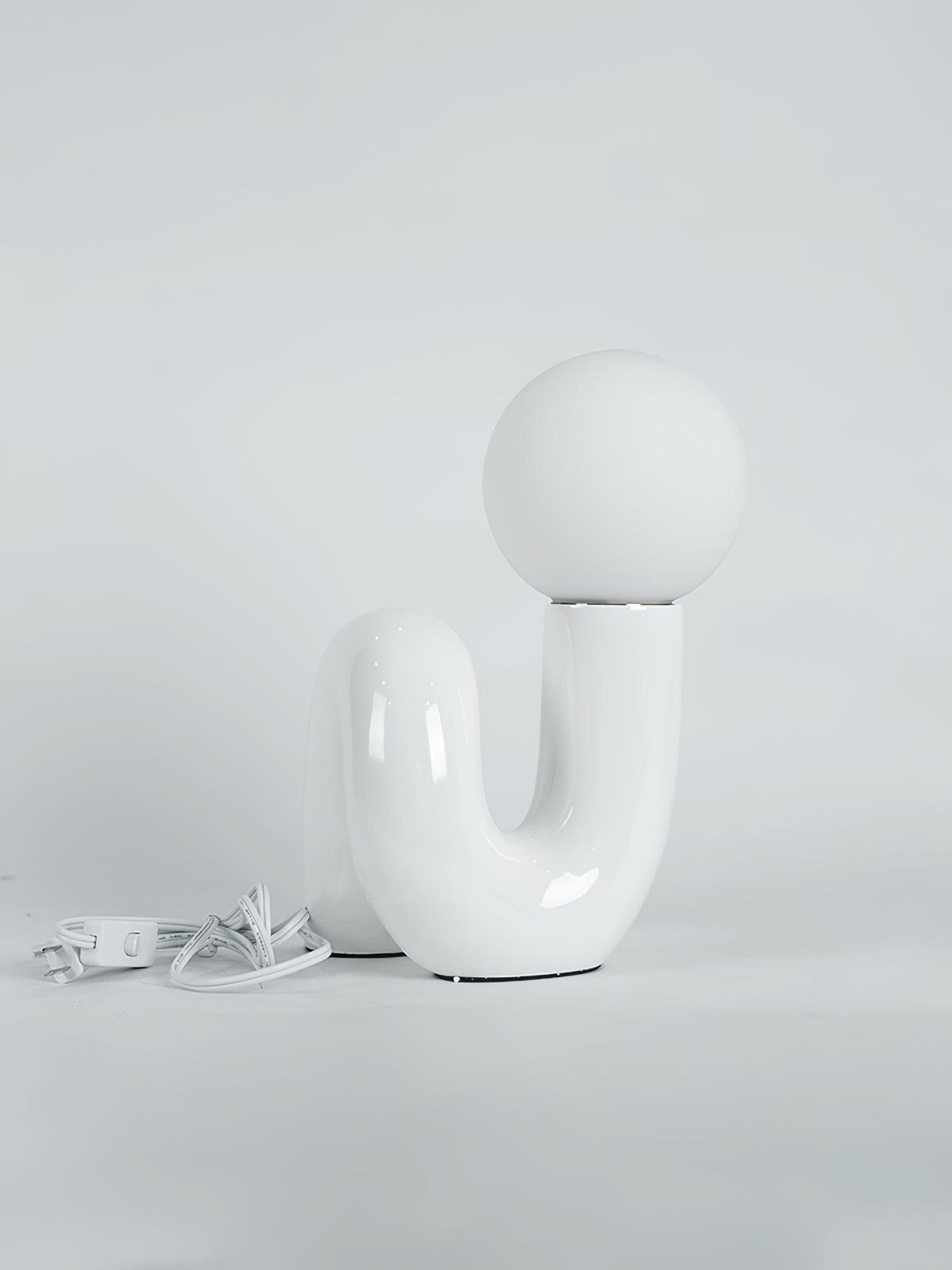 Playful N Shape Table Lamp by Tavilume - glass medium table lamp, view 3