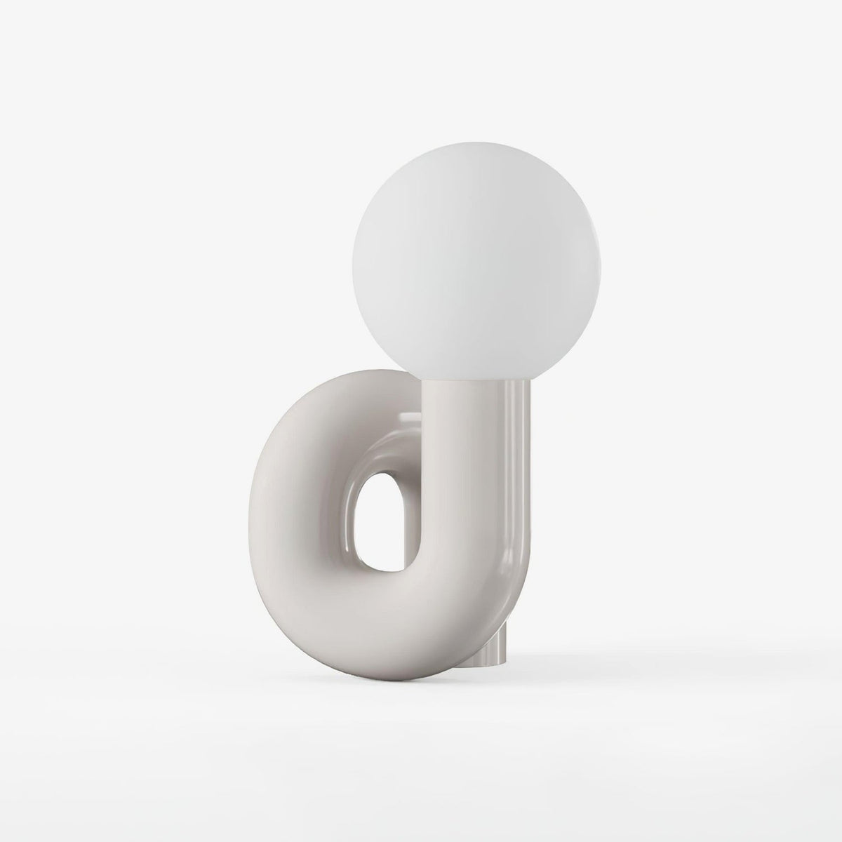 Playful N Shape Table Lamp by Tavilume - glass medium table lamp, view 8