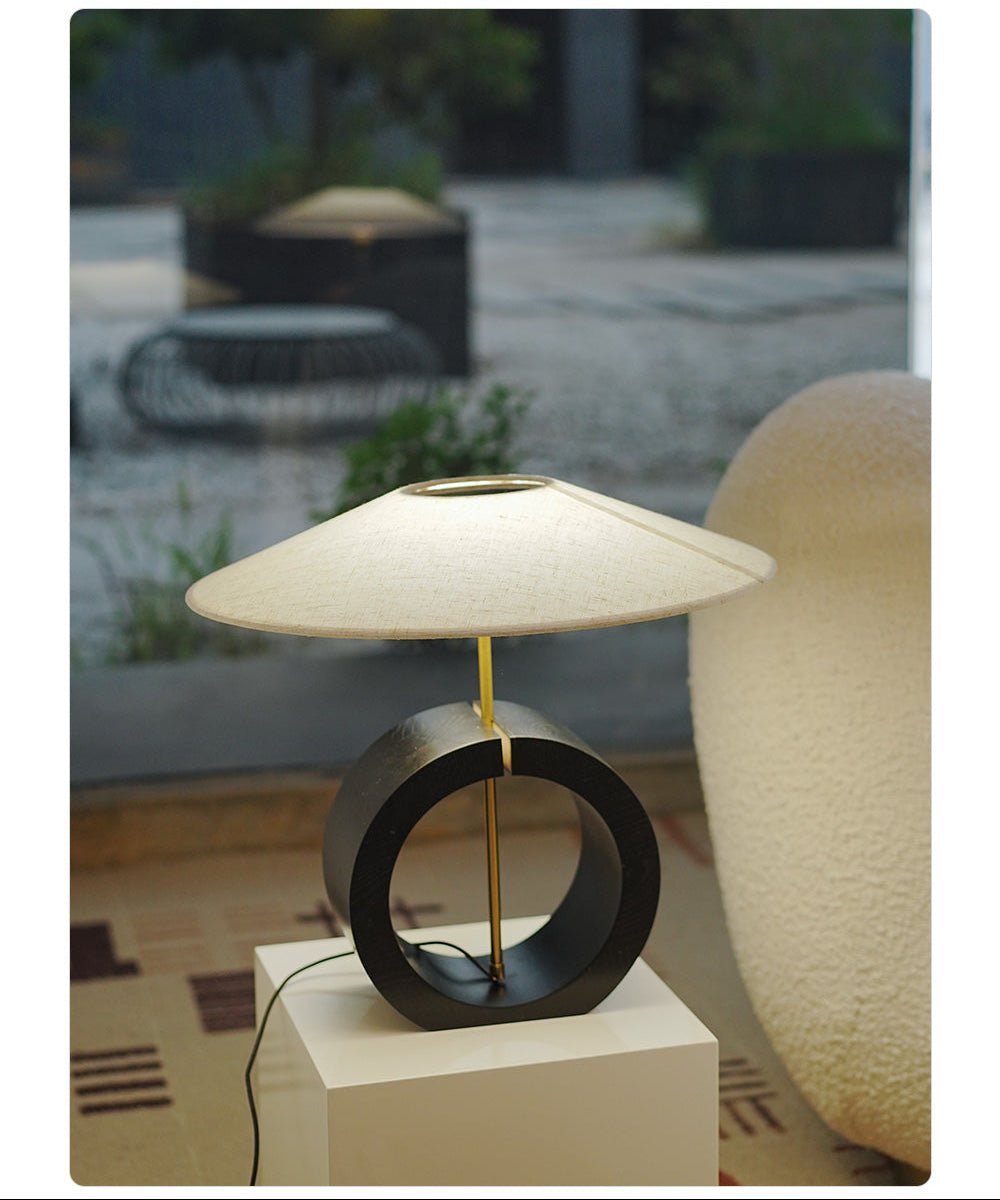 Neris Table Lamp by Tavilume - wood medium table lamp, view 5
