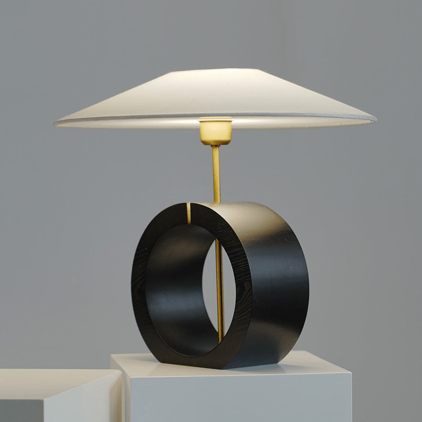 Neris Table Lamp by Tavilume - wood medium table lamp, view 13