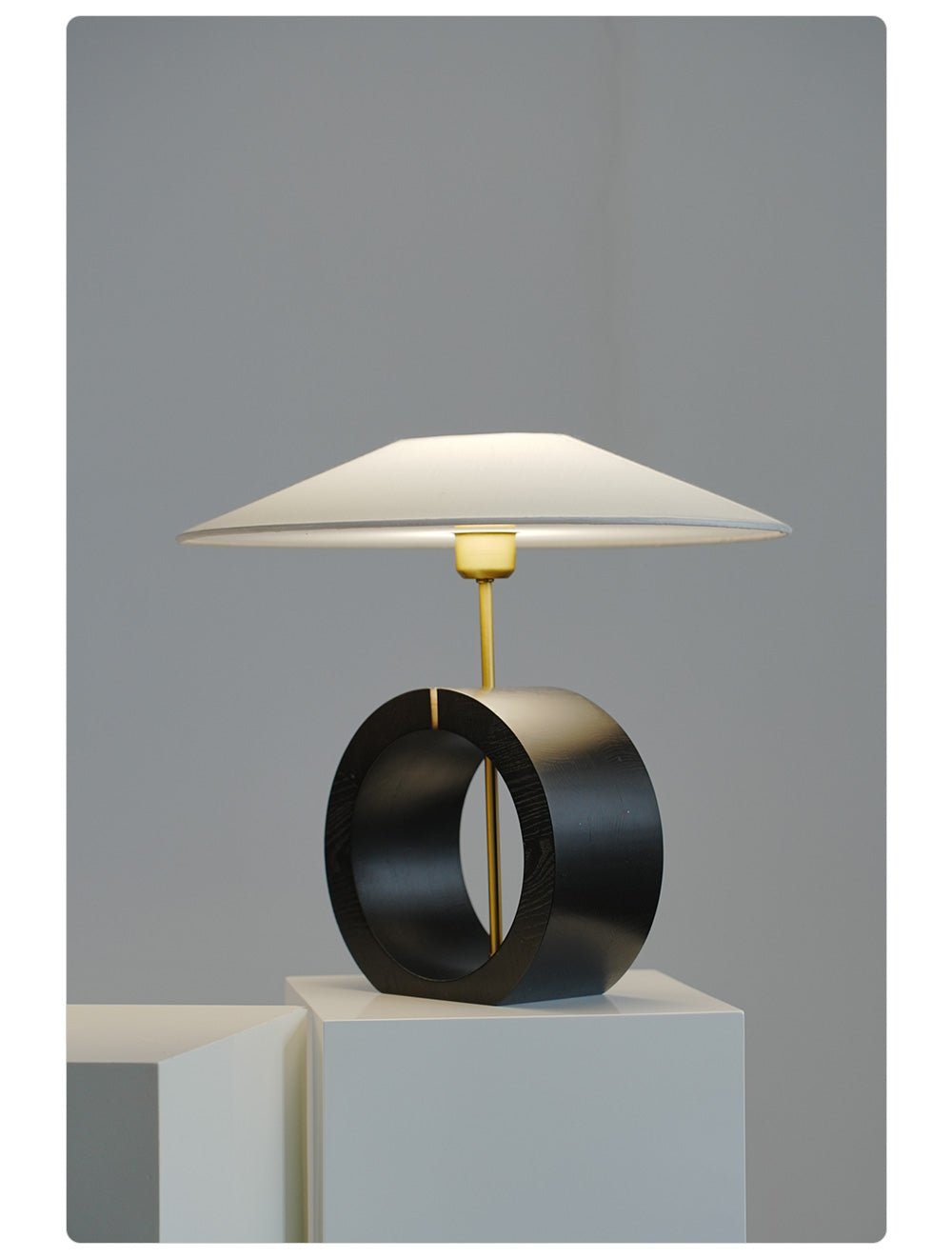 Neris Table Lamp by Tavilume - wood medium table lamp, view 7