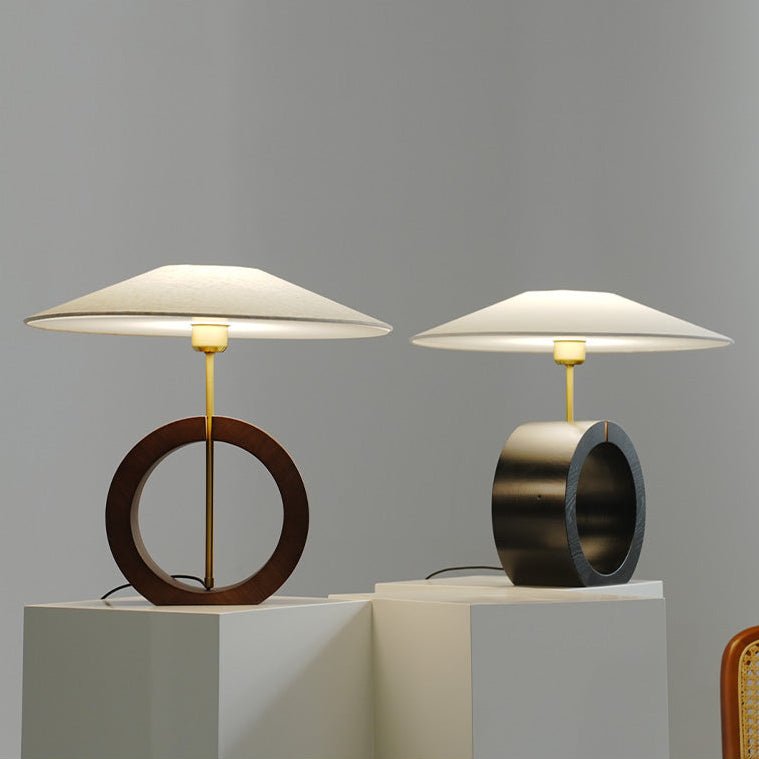 Neris Table Lamp by Tavilume - wood medium table lamp, view 8