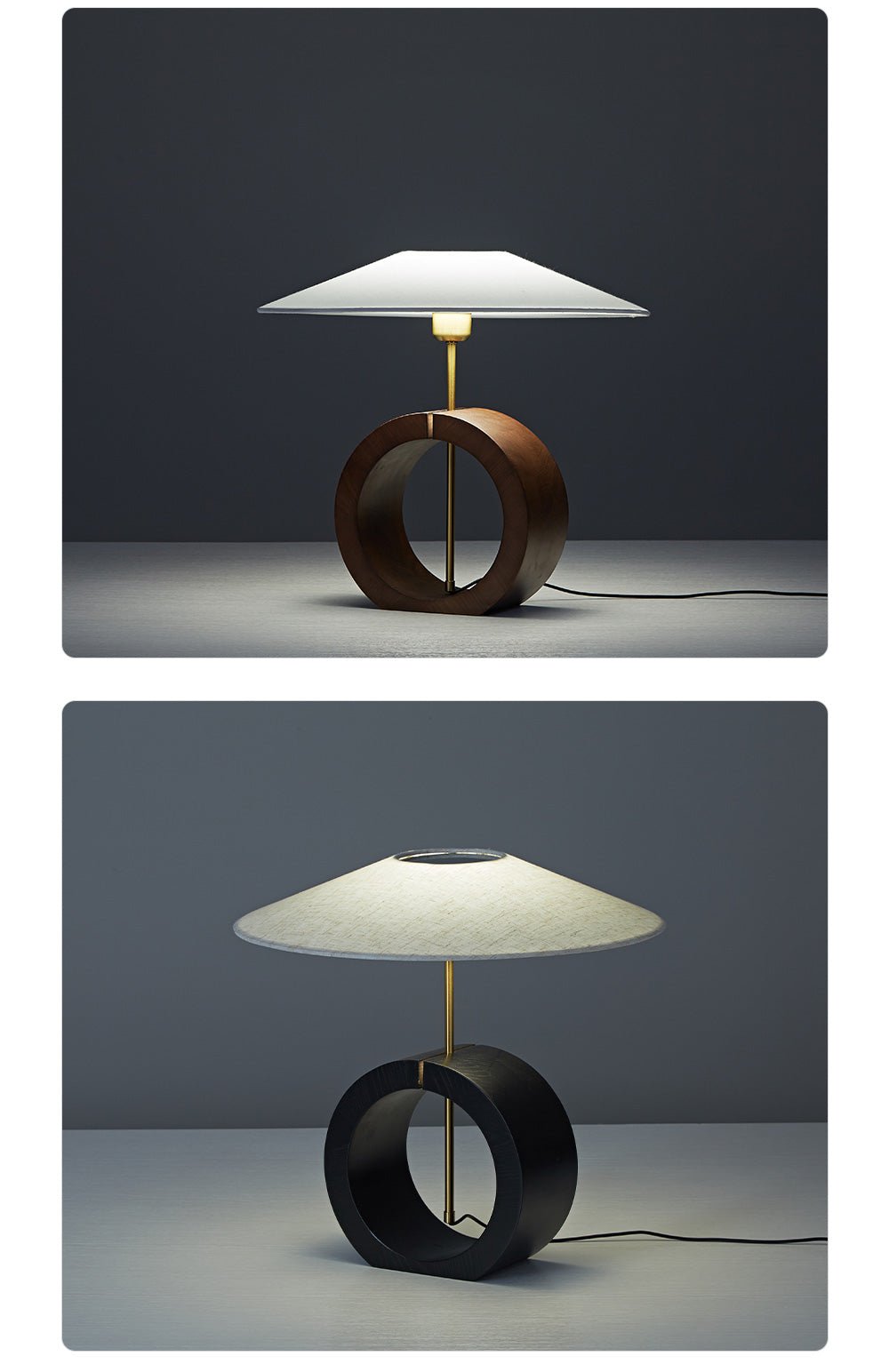 Neris Table Lamp by Tavilume - wood medium table lamp, view 10