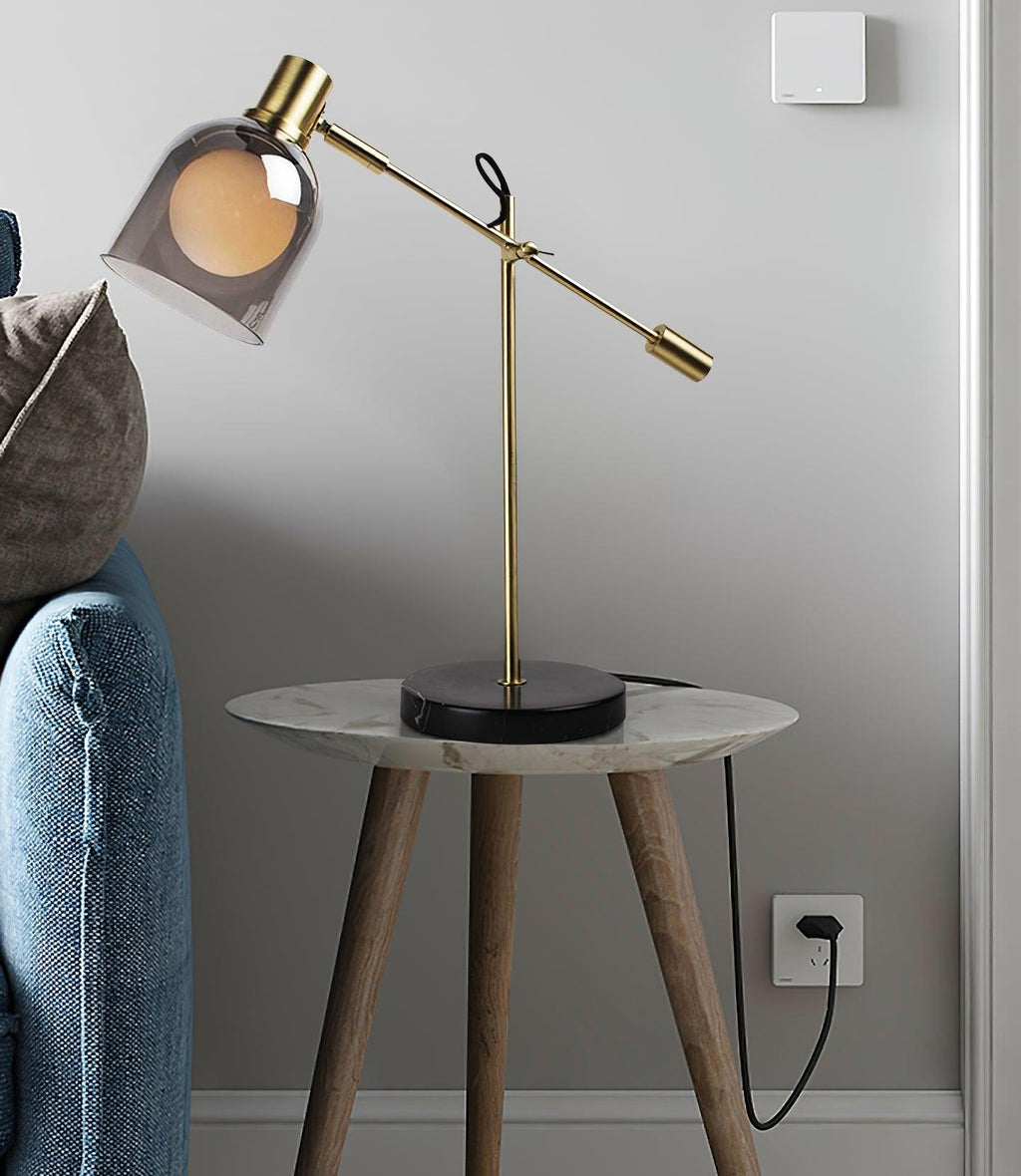 Nyos Table Lamp by Tavilume - marble large table lamp, view 6