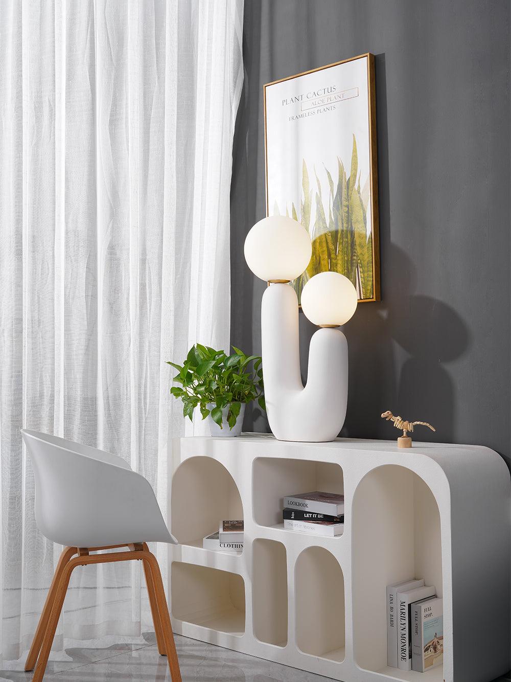 Oo Ceramics Table Lamp by Tavilume - glass large table lamp, view 7