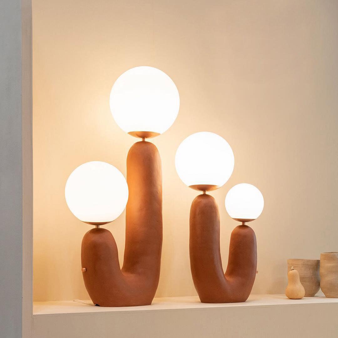 Oo Ceramics Table Lamp by Tavilume - glass large table lamp, view 4