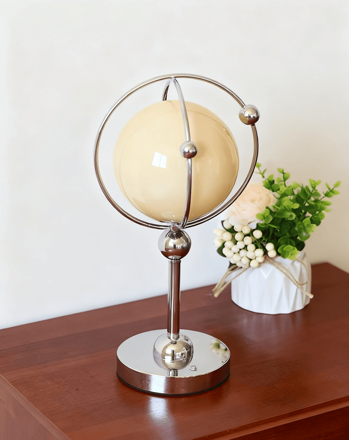 Orb Cage Table Lamp by Tavilume - glass medium table lamp, view 5