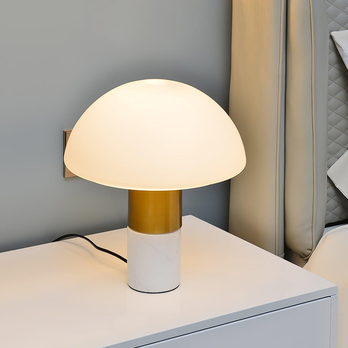 Orly Table Lamp by Tavilume - marble small table lamp, view 2