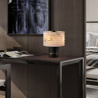 Outela Table Lamp by Tavilume - alabaster small table lamp, view 23