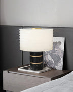 Outela Table Lamp by Tavilume - alabaster small table lamp, view 8