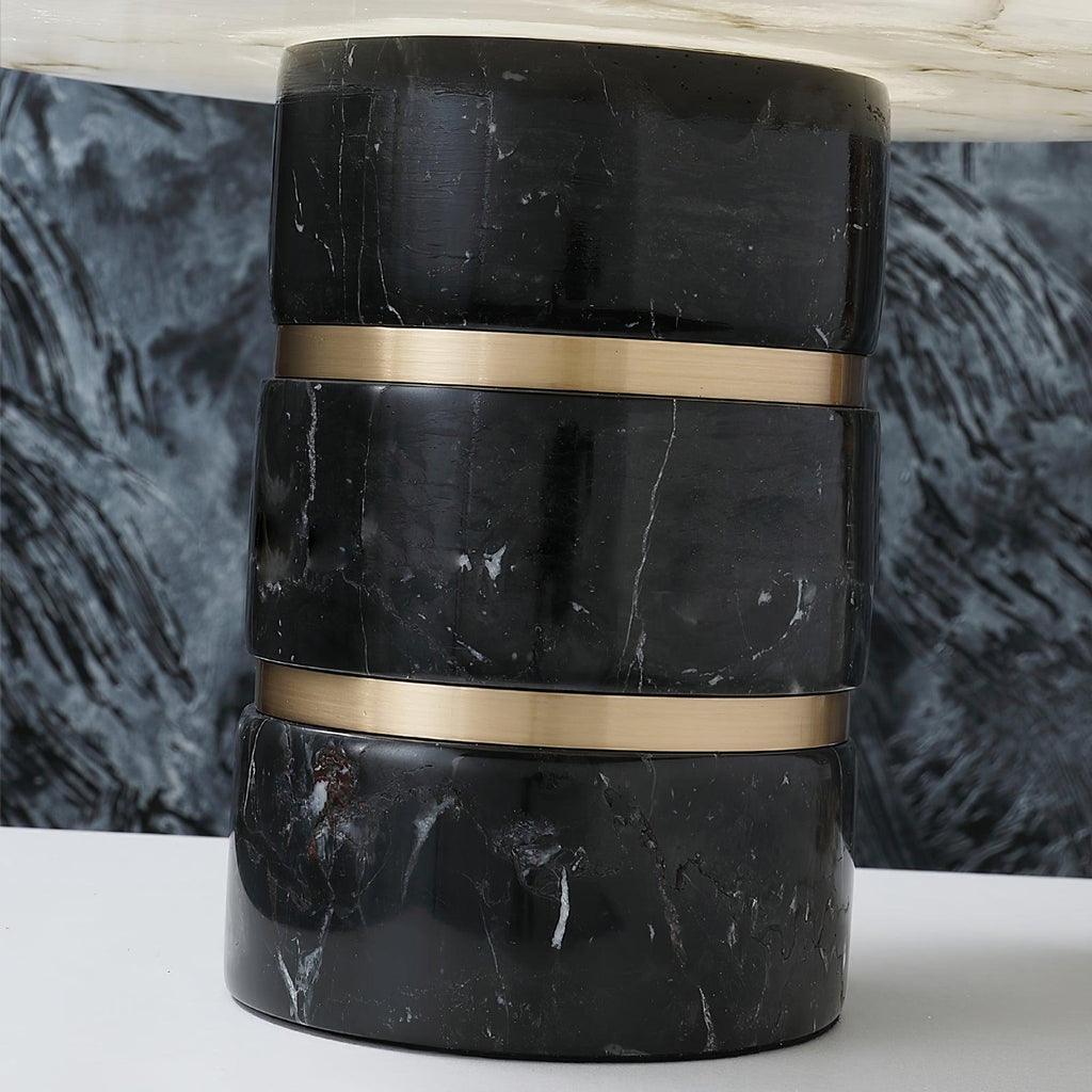 Outela Table Lamp by Tavilume - alabaster small table lamp, view 14