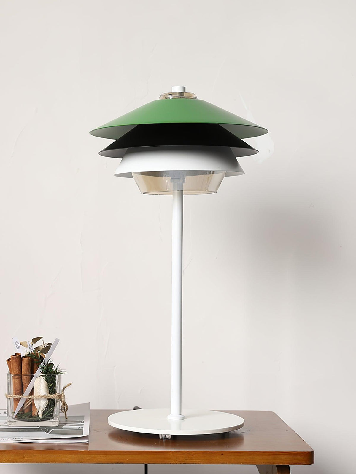 Overlay Table Lamp by Tavilume - glass medium table lamp, view 2