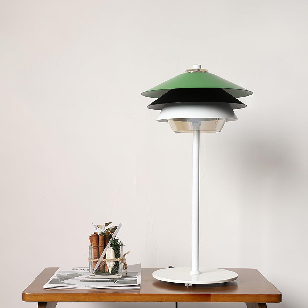 Overlay Table Lamp by Tavilume - glass medium table lamp, view 4