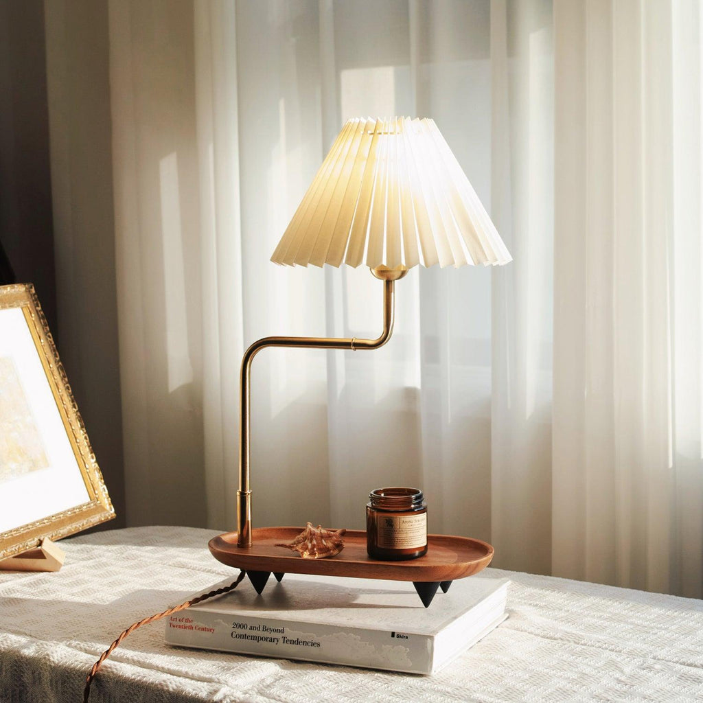 Pia TL Table Lamp by Tavilume - wood medium table lamp, view 6