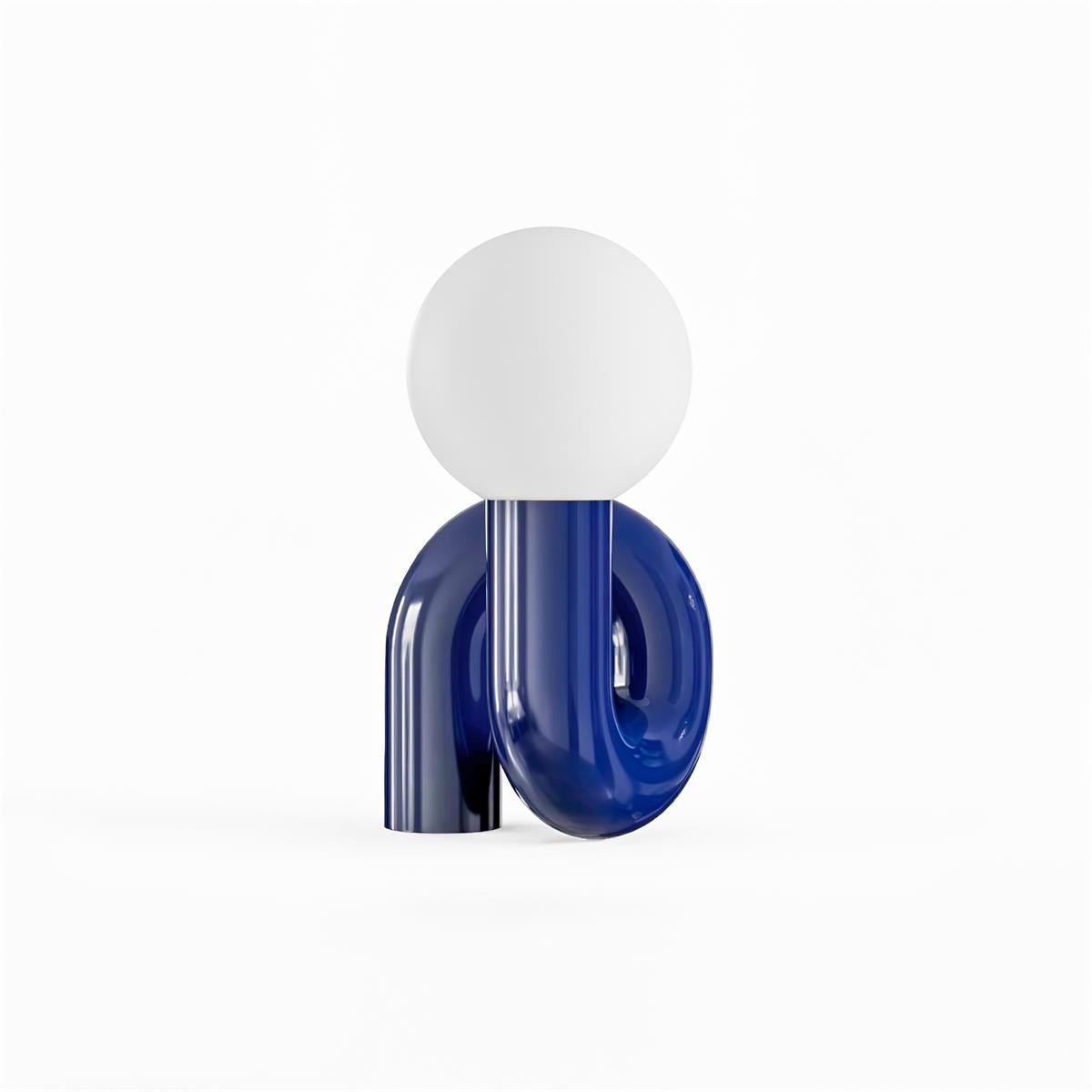 Playful N Shape Table Lamp by Tavilume - glass medium table lamp, view 18