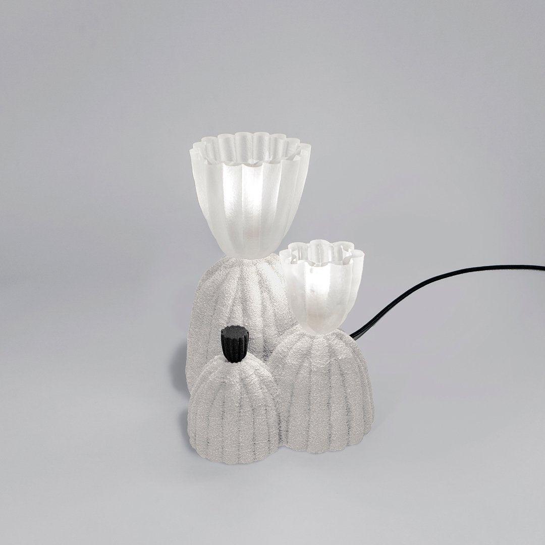 Glass RBS Reading Light Cactus Lamp by Tavilume - glass medium table lamp, view 4