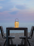 Lantern USB-Powered Table Lamp by Tavilume - rattan small table lamp, view 5